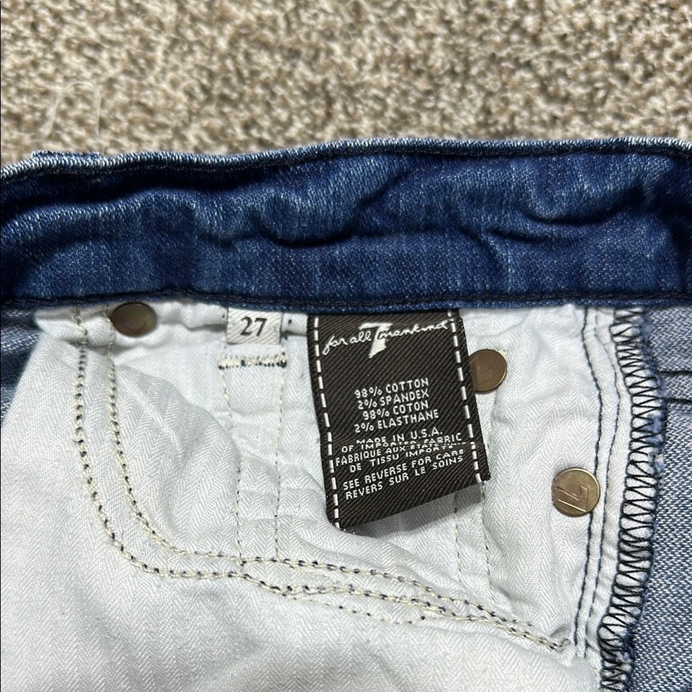 7 for all mankind Denim Distressed Women's Shorts size 27 - Picture 6 of 14